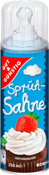Einkaufsshop | Detailansicht | Molkereiprodukte | GUT&GÜNSTIG Sprühsahne 250ml
